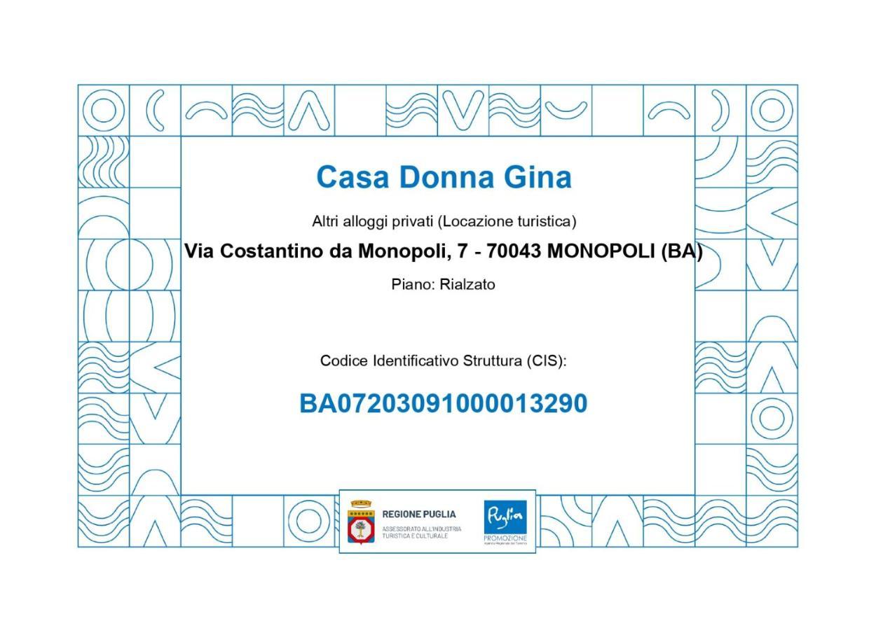 Casa Donna Gina - Puglia Mia Apartments مونوبولي المظهر الخارجي الصورة